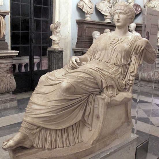 Императрица Елена, мать императора Константина, Капитолийский музеи , Рим, IV век н.э. Это достоверное изображение Святой Елены.