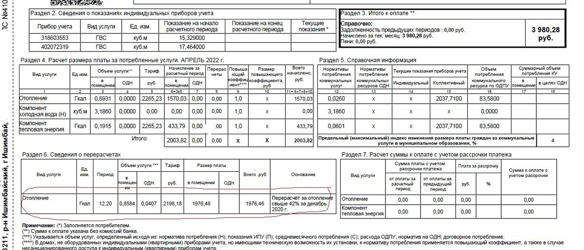 Заявка на отопительный сезон образец