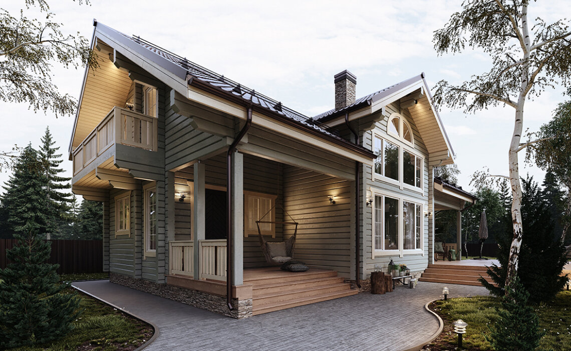 Дом в стиле финской классики 219 м²: проект и фото построенного дома ...