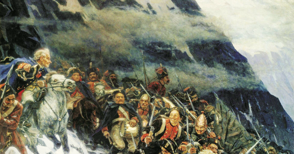 Василий Суриков. Переход Суворова через Альпы