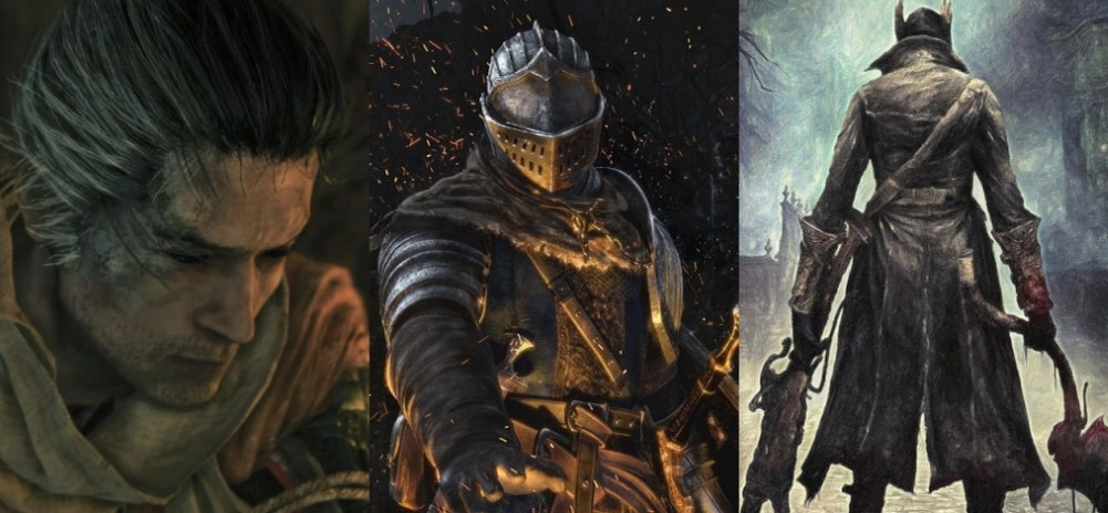 Вот они, наши герои. (слева направо: Sekiro: Shadow Die Twice, Dark Souls, Bloodborne)