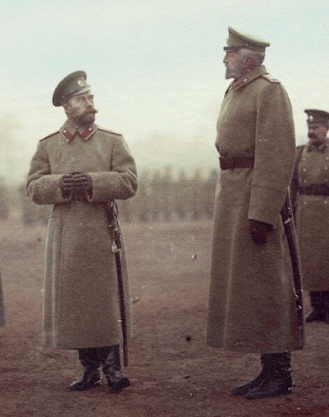 Император Николай II и Великий князь Николай Николаевич, период Первой мировой войны.