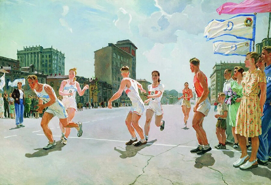 Александр Дейнека. Эстафета по кольцу Б