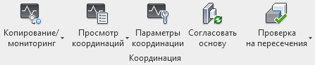 Блок «Координация» на вкладке «Совместная работа» 