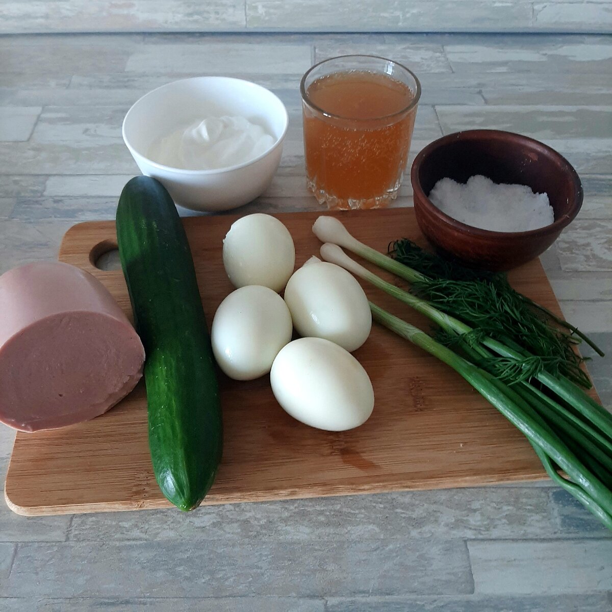 Окрошка с квасом