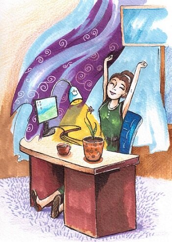 Иллюстрация к сказке художницы Марии Ратьковой.