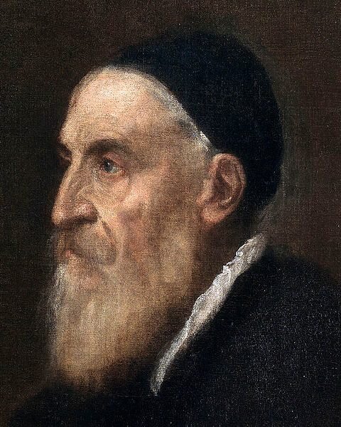 Тициан. Автопортрет (фрагмент). 1562. Музей Прадо, Мадрид. 