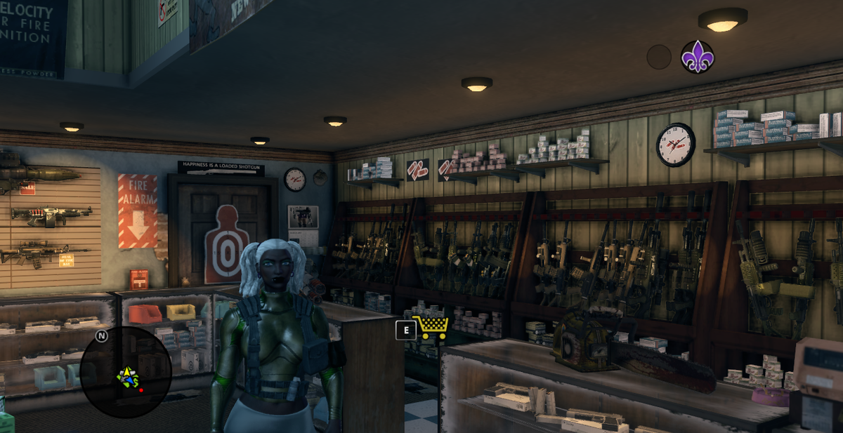 Магазин оружия в Saints Row.