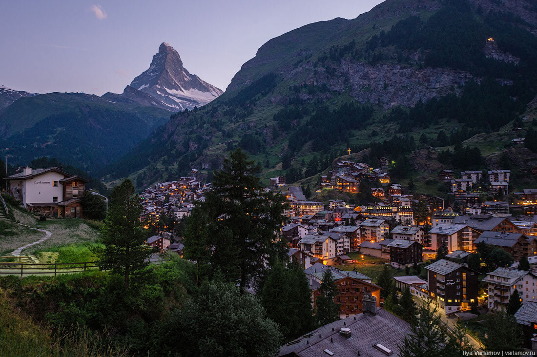 Zermatt Швейцария курорт