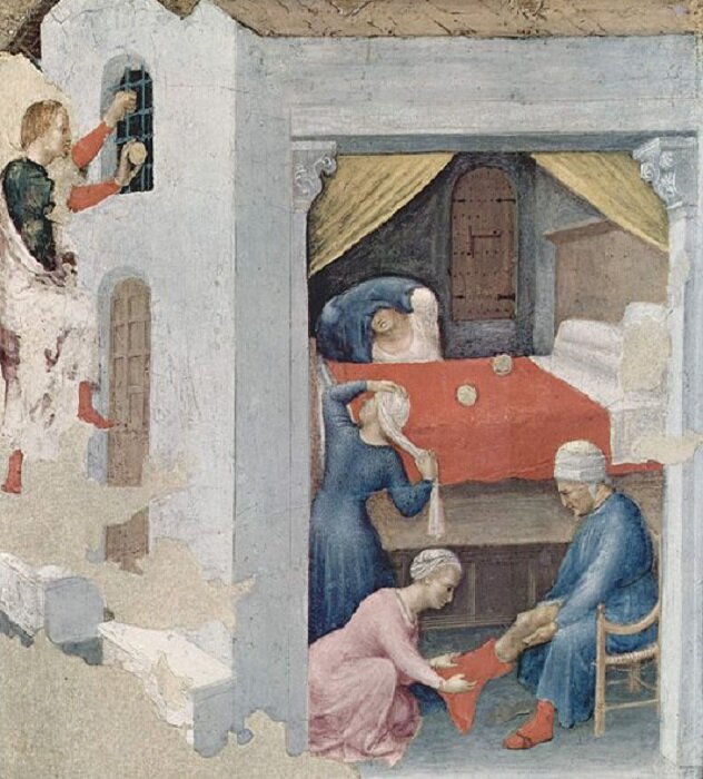 Приданое для трех девиц.  Джентиле да Фабриано, ок. 1425.