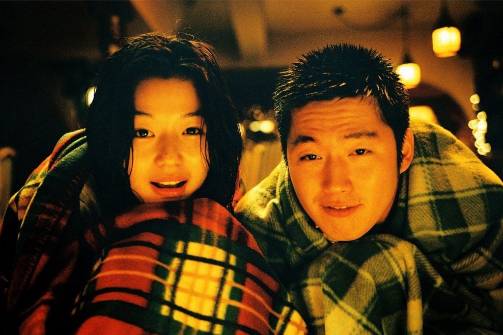 Чан Хёк и Чон Джи Хён в фильме "Порыв ветра"