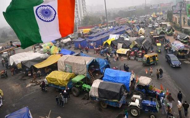 Una huelga de agricultores.