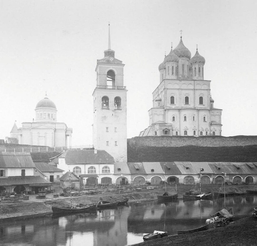 История пскова. Старый Троицкий собор во Пскове. Псков Троицкий собор 20 век. Троицкий собор Псков 1975. Дореволюционный Псков.