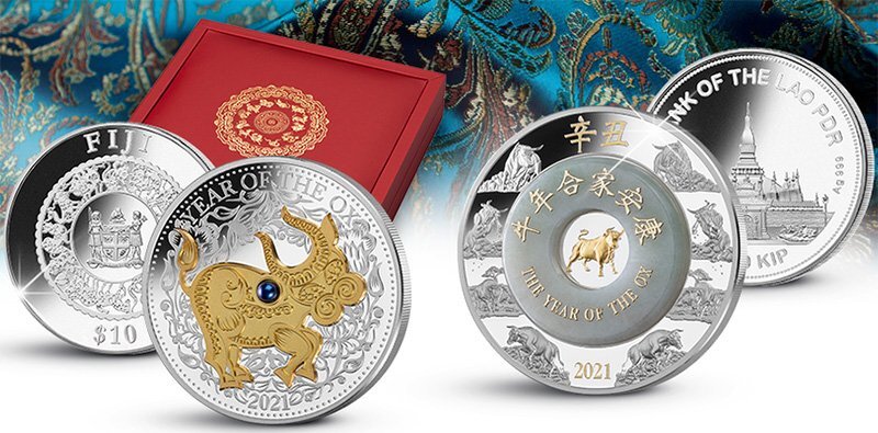 Монета "год Быка 2021".