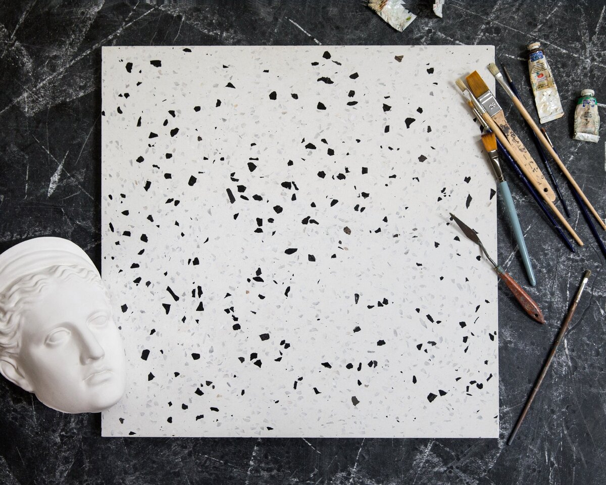 Terrazzo Modern Nero Bianco