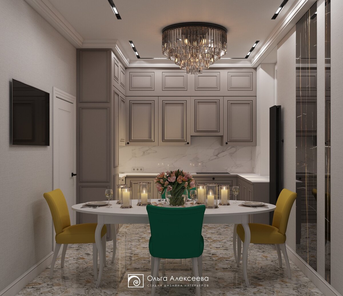 Интерьер кухни в сталинском доме | Ольга Алексеева | Дзен