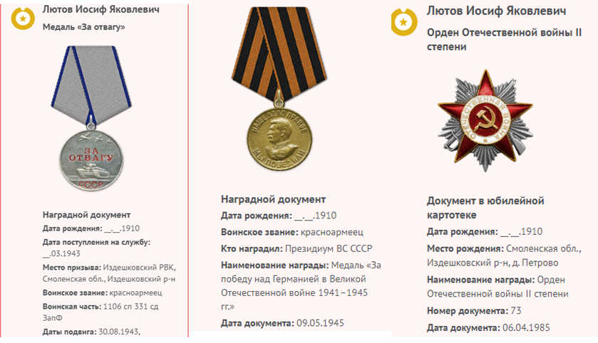 сайт Память народа