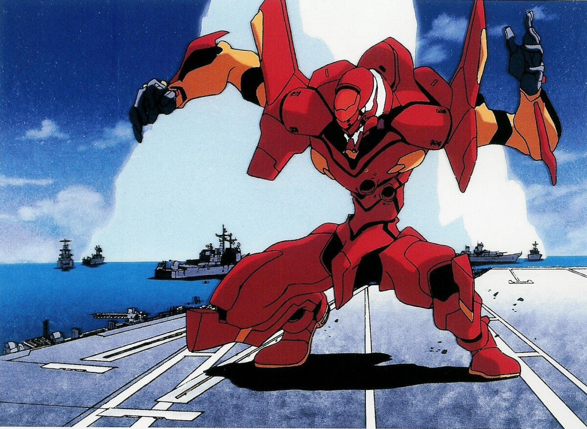 Первая производственная модель - Ева-02. Её пилотирует неугомонная Аска Лэнгли Сорью