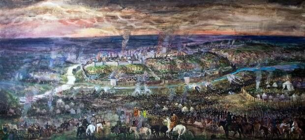Фиринат Халиков. «Осада Казани». Источник: art16.ru