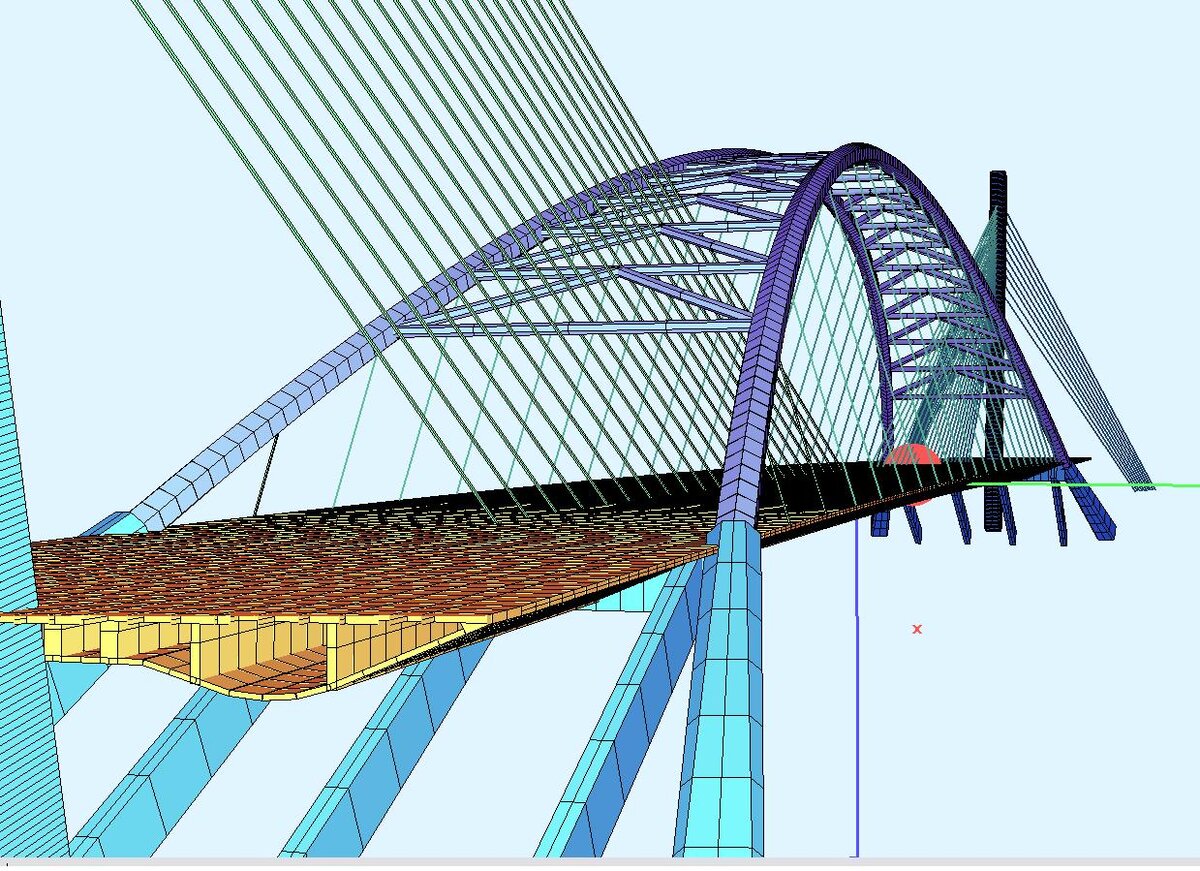 Рисунок вантового моста