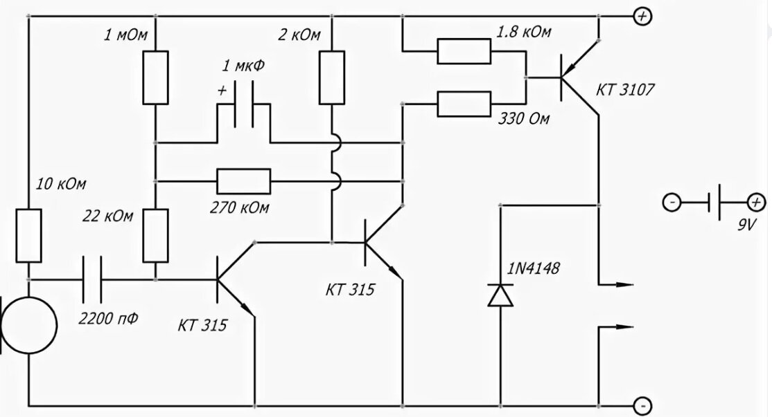 Акустическое реле своими руками схема