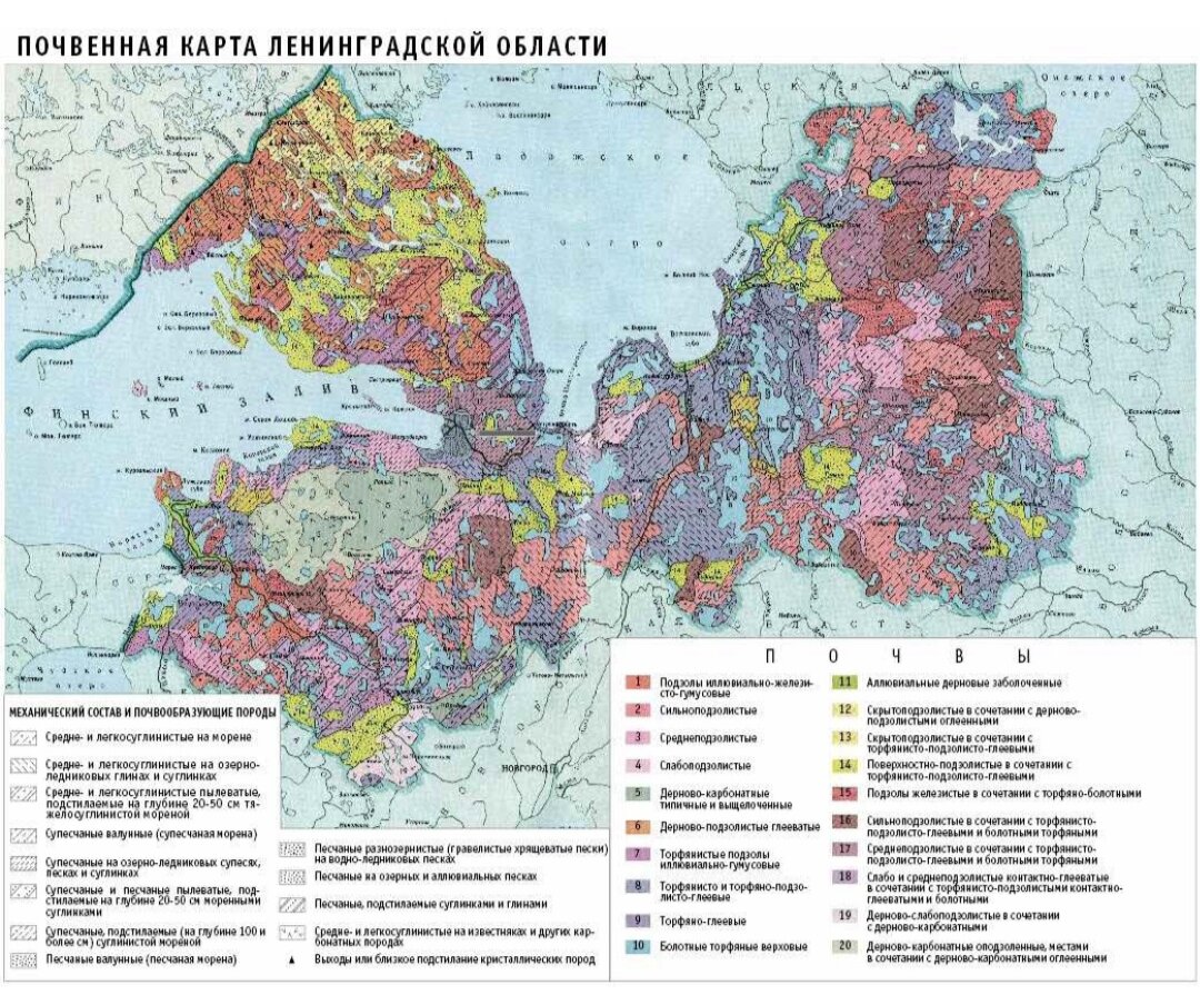 Экологическая карта гатчинского района