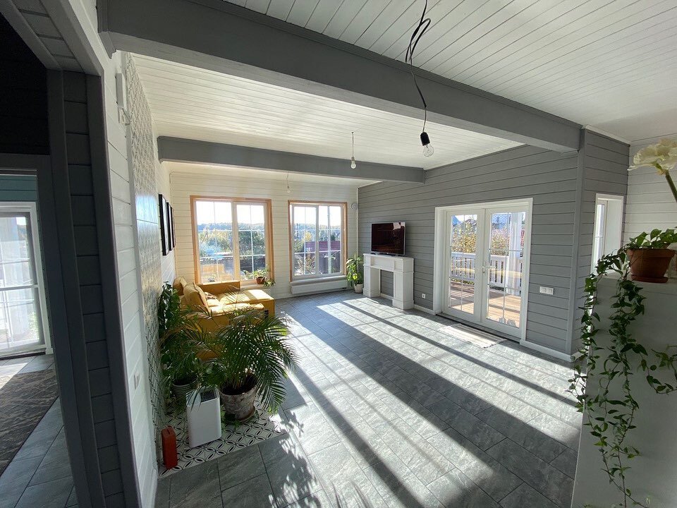 Каркасный дом в Тихорецке отделка