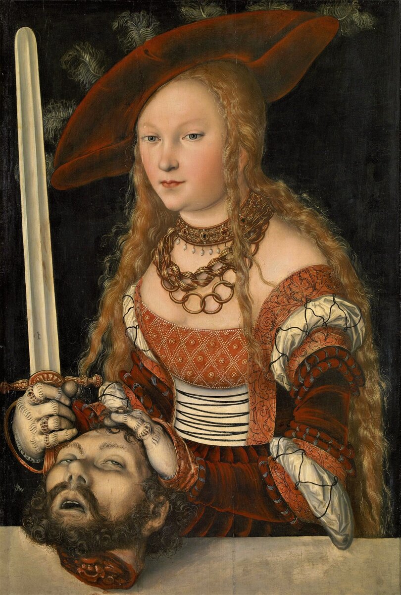 «Юдифь с головой Олоферна» худ. Лукас Кранах Старший