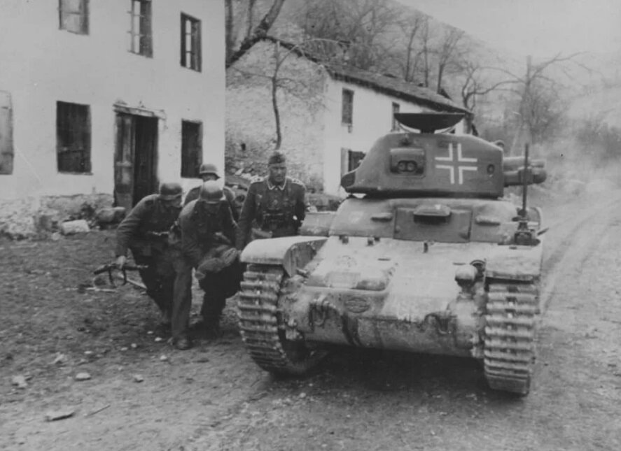 Танк «Рено» R-35 в немецкой армии. Фото из открытых источников