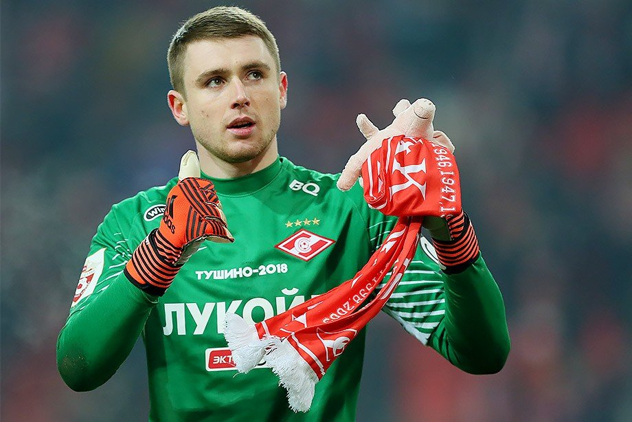Вратарь "Спартака" Александр Селихов признан лучшим футболистом группового этапа Лиги Европы. Источник фото: metaratings.ru