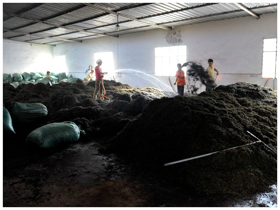 Процесс скирдования.