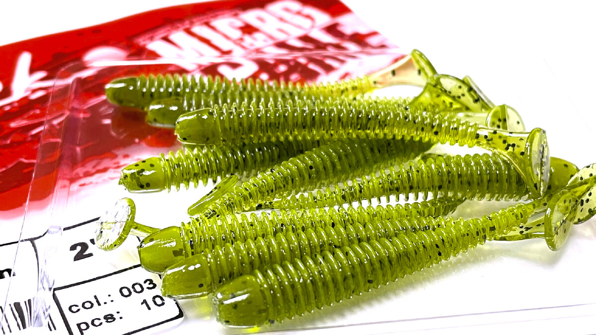 Мягкие приманки ATTACK Vibro Worm 2” цвет 003