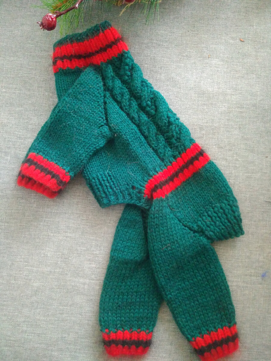 В комбинезоне для животных регланом вяжутся рукавчики и штанишки.