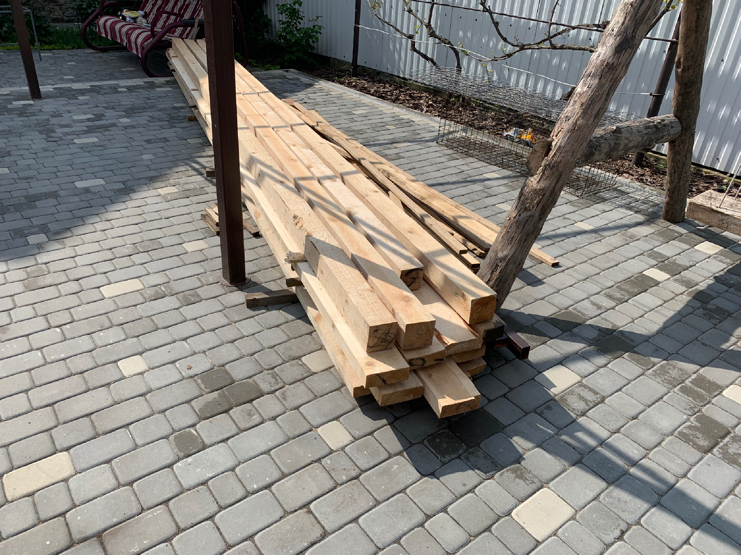 Сделал красивый проект беседки (террасы) под летнюю кухню и уже закупил материал. Размеры и сколько потратил2