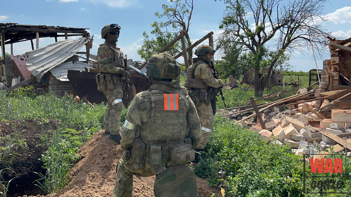 Попасная. Росгвардейцы на зачистке