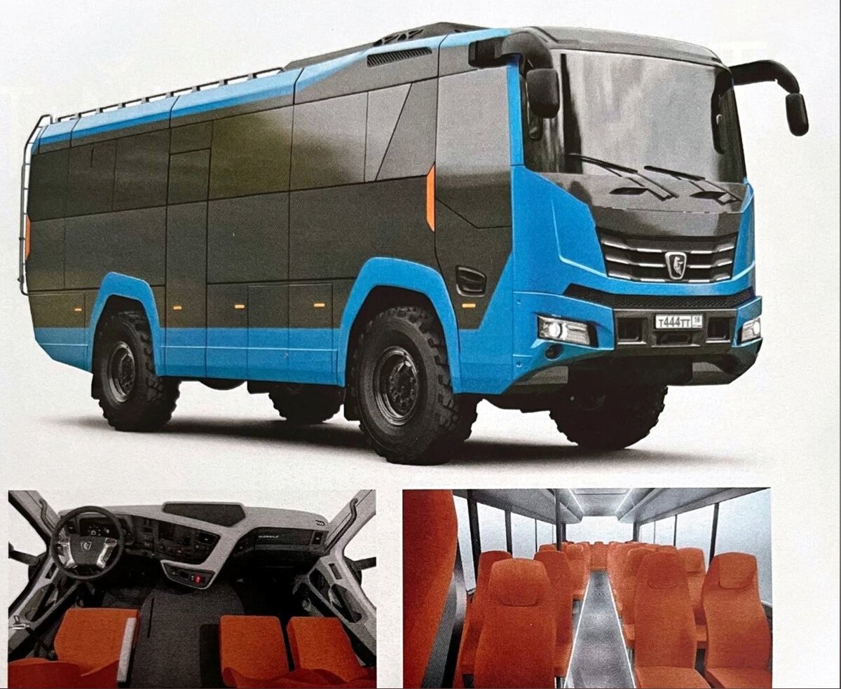 Эскиз внедорожного автобуса КАМАЗ К5