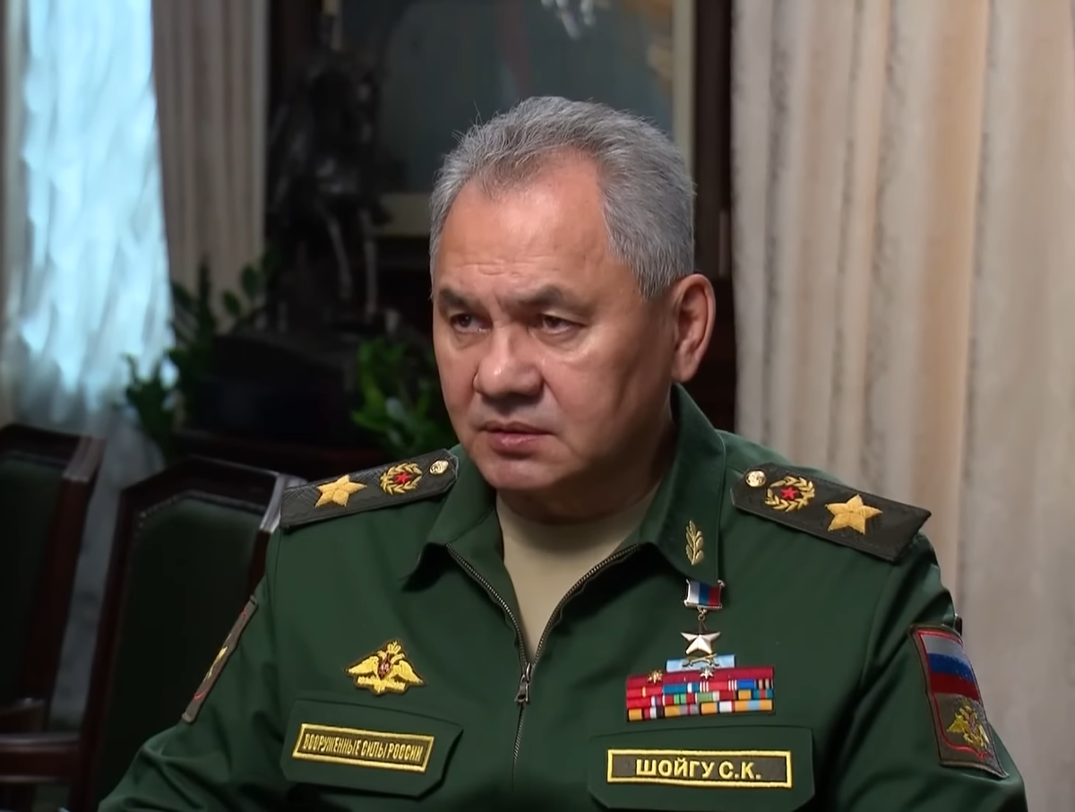 Министр обороны ВС РФ Шойгу С.К. (скриншот с интервью)