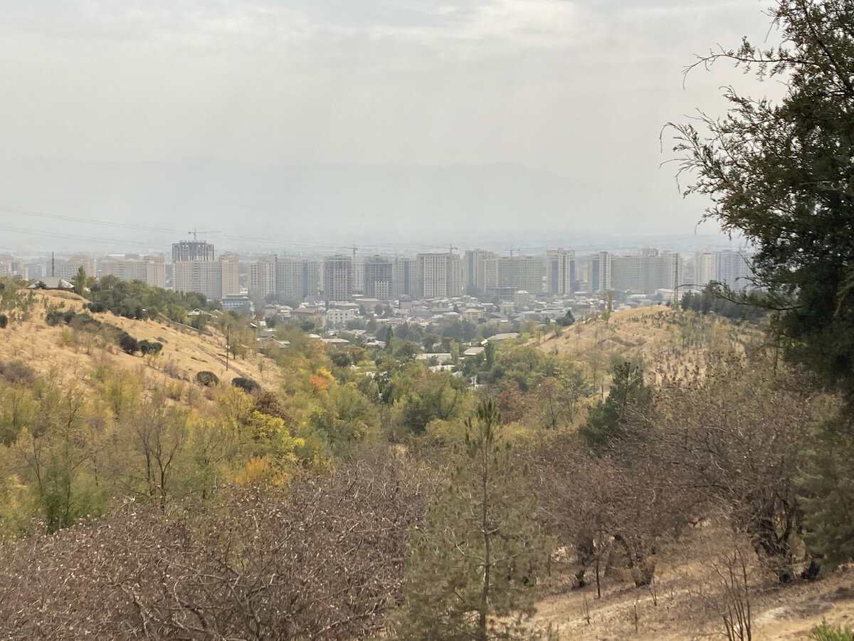 Фото сделано в Парке Победы - самой высокой точке Душанбе