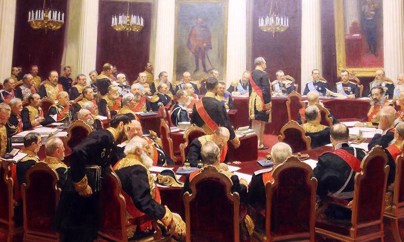 Картина репина заседание государственной думы