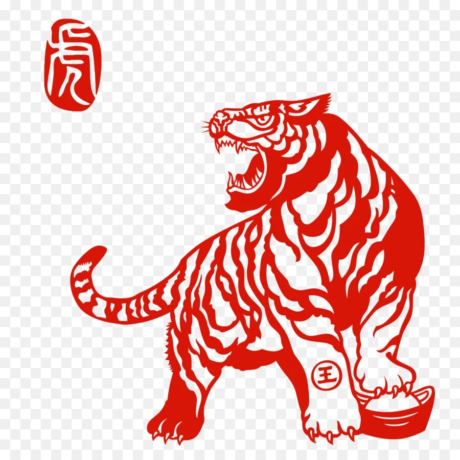 тигр красный