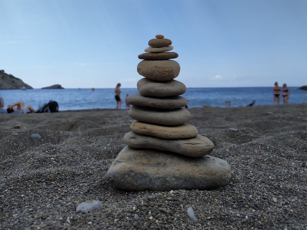 Камни пляж площадка