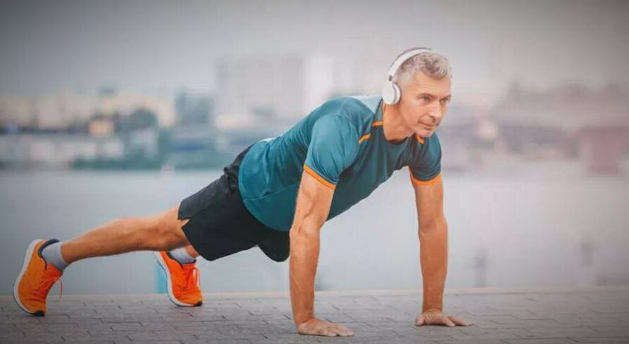 Средство омоложения для Мужчины после 50 лет - Отжимания от пола