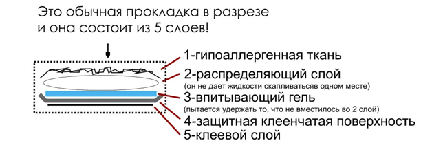 Прокладка в разрезе