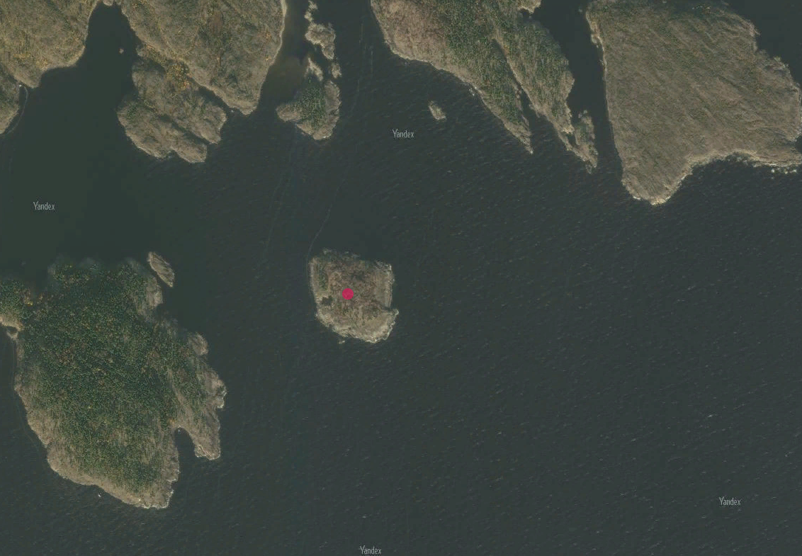 Остров Маталасаари отмечен красным маркером.