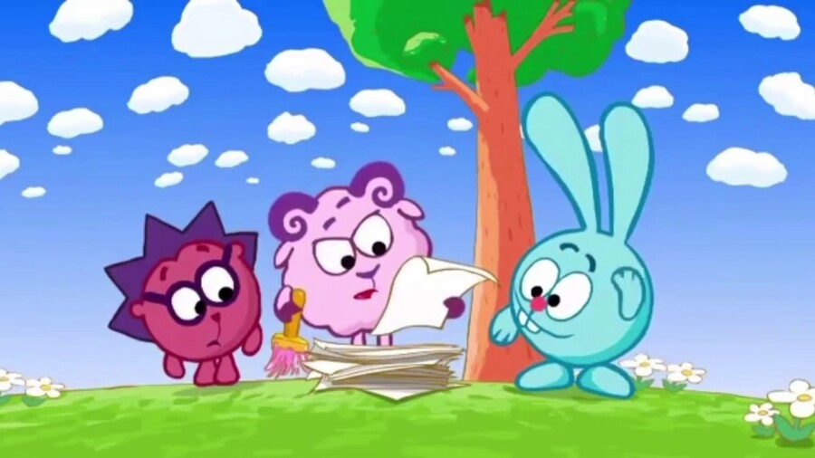 Кадр из серии «Скамейка» (м/с «Смешарики»)