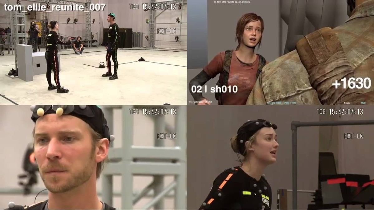 Трой Бэйкер и Эшли Джонсон на съемках The last of Us