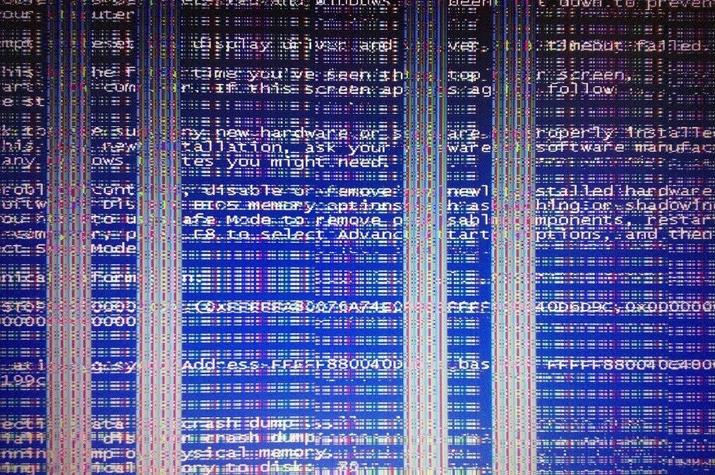 Скриншот 1. Артефакты видеокарты.