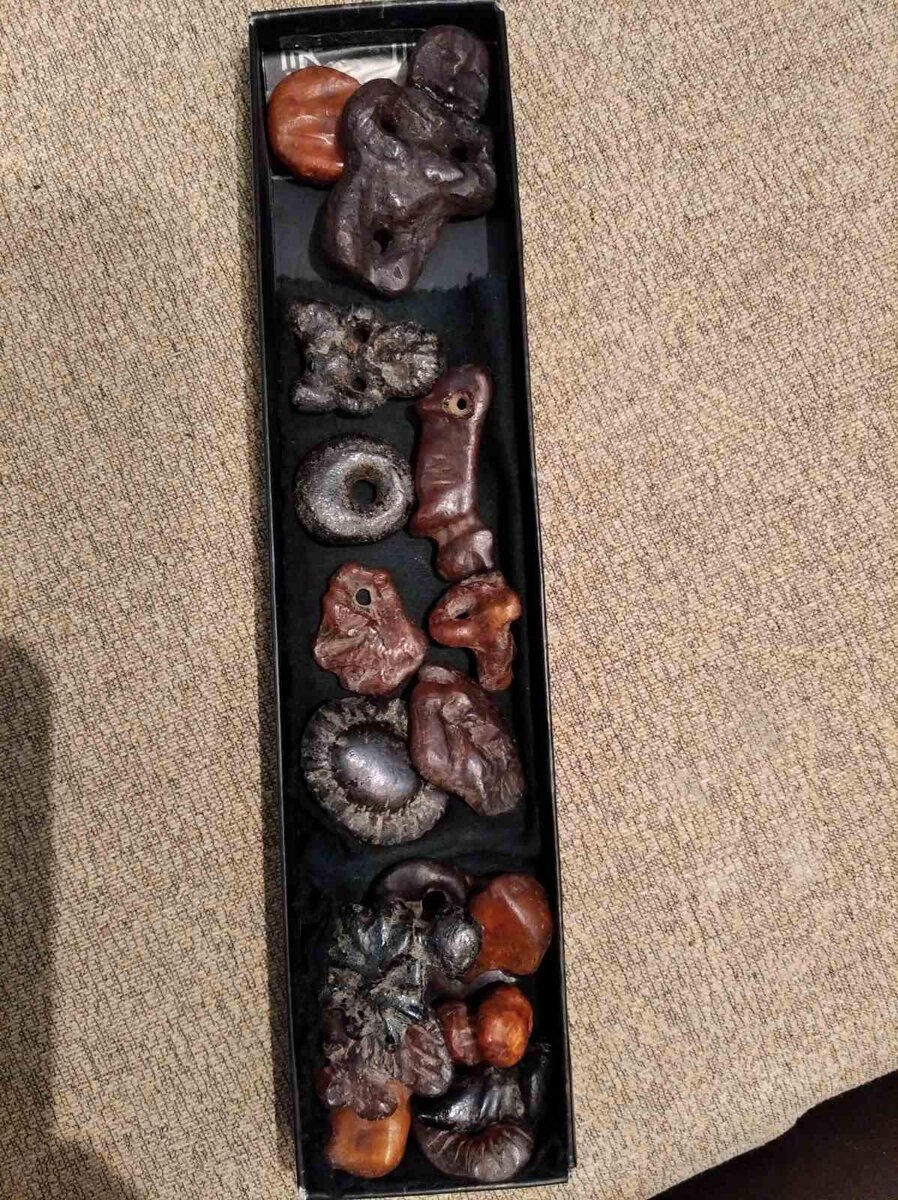  Коллекция неолитов артефактов, зооморфов из янтаря . Фонды ассоциации ЦНТИ янтаря 