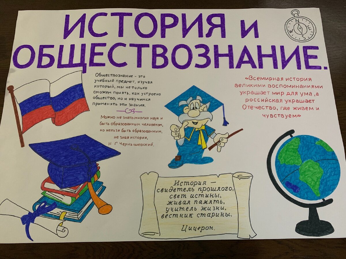 Стенгазета история и обществознание.