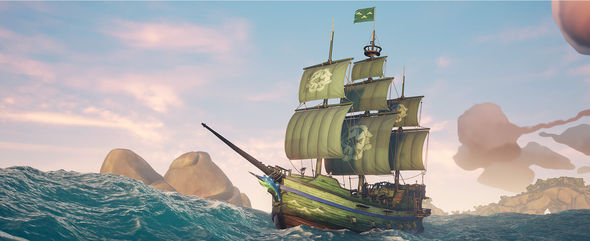 Галеон - самый мощный, прочный и вместительный корабль, однако также и самый неповоротливый, а для управления им понадобится экипаж из 4 человек.